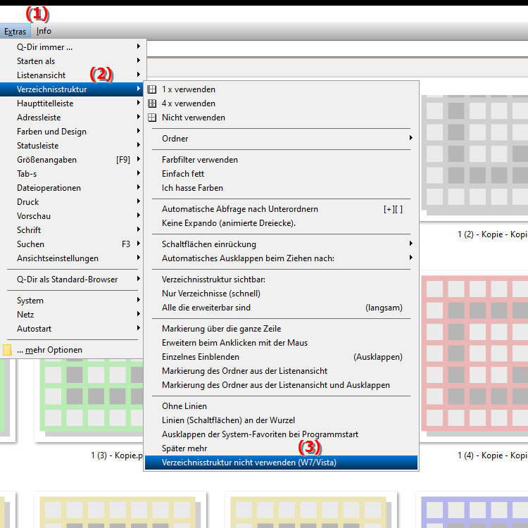 Kann ich die klassische Verzeichnisstruktur im Datei Explorer verwenden